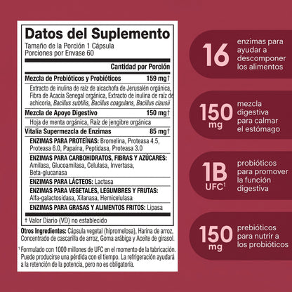 Vitalia™ Enzimas Digestivas